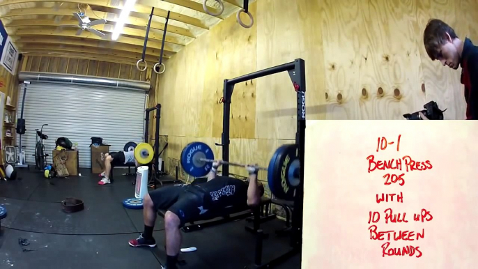 RICH FRONING Bench Press Pull-up [CrossFit Workout] 2014