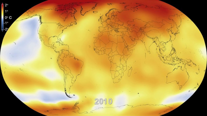 COP21 : 133 ans de réchauffement climatique en 26 secondes