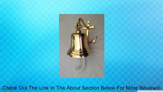 Ship Bell W/ Polished Brass Anchor Maritime Nautical Boat NEW Review