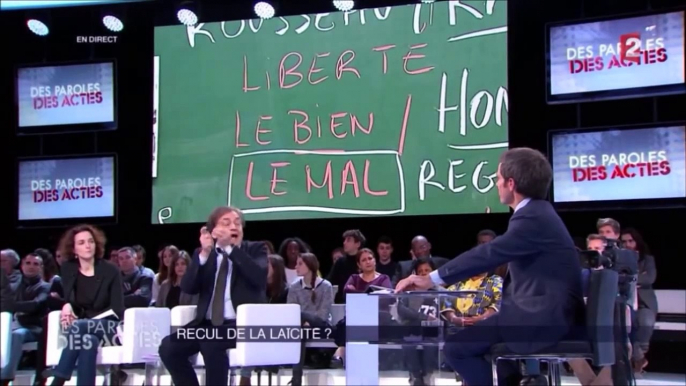 Des paroles et des actes : Alain Finkielkraut au bord de la crise de nerfs !!