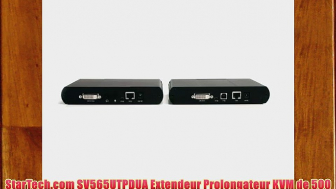 StarTech.com SV565UTPDUA Extendeur Prolongateur KVM de 500 m sur Cat5 avec DVI USB Audio 3x