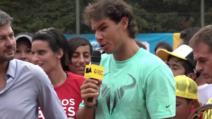 Rafael Nadal at the Tennis Clinic in Buenos Aires