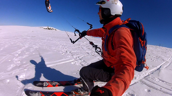 Découverte du Snowkite à la Bresse dans les Vosges