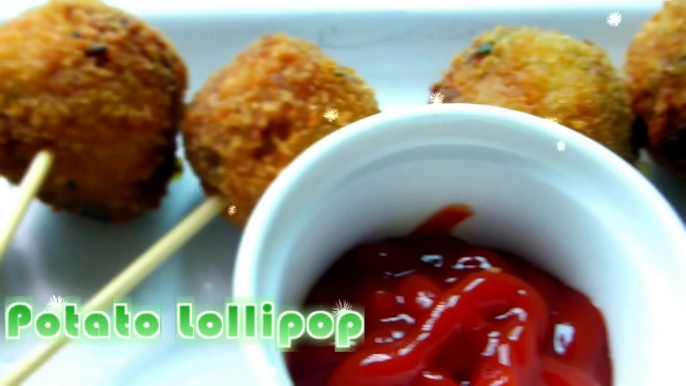 Potato lollipop - Easy Kid's evening snack | Party appetizer