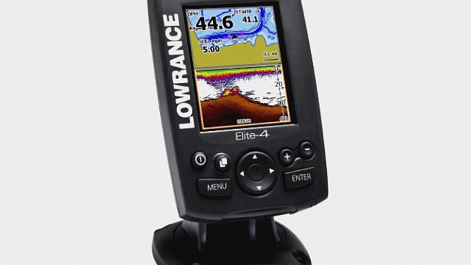 Lowrance Elite-4 Gold Combo Fishfinder with Transom Mount Transducer