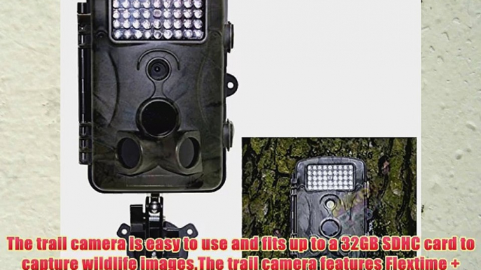 Gbargain 12MP 120? Wide Outdoor Angle Trophy Cam Waterproof 42 IR LED HD Hunting Trail Camera