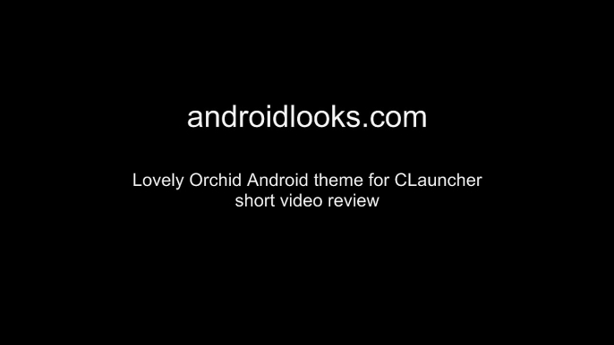 Lovely Orchid - Lovely Android Phone Theme