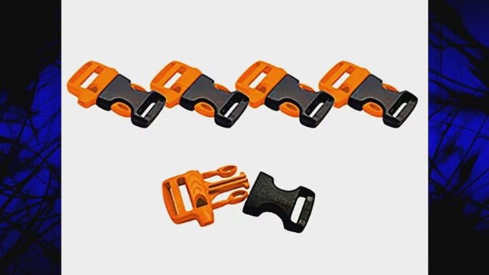 FMS 3/4 Inch (20mm) Side Release Whistle Buckles (Orange)(500 Pack)