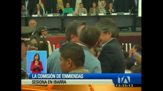 La Comisión de Enmiendas sesiona en Ibarra