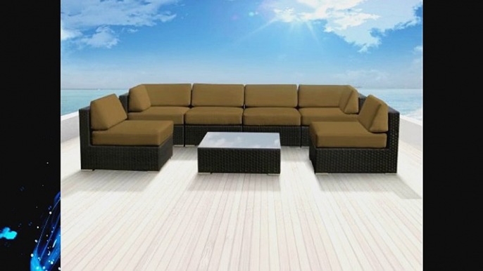 Genuine Luxxella Outdoor Patio Wicker Sofa Sectional Furniture BELLA 7pc Gorgeous Couch Set