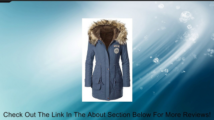 4HOW Womens Faux Fur Lined Parka Coats Outdoor Winter Hooded Long Jacket Review