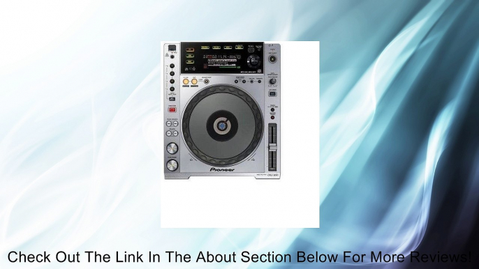 Pioneer CDJ-850 Professional Multi-Format Media CD/MP3 Player With USB Review