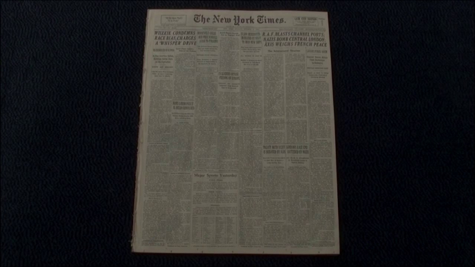 Preuve - "New York Times" 1940