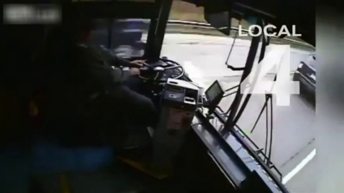 Bus Driver falls asleep at wheel and causes impressive multi crash in michigan