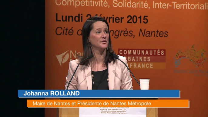 "Demain les métropoles" à Nantes - Le discours de Johanna Rolland, Maire de Nantes, Présidente de Nantes Métropole.