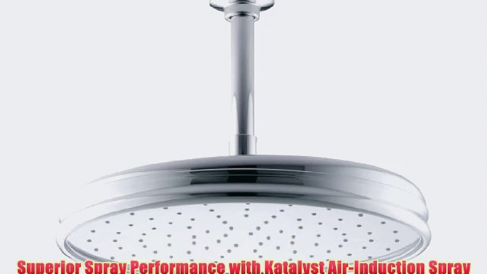 Kohler K-13694-CP Traditional 12-Inch Round Rain Showerhead with Katalyst Spray Polished Chrome