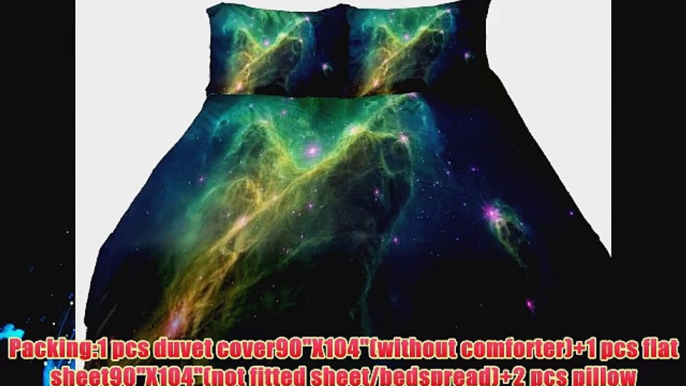 Anlye Galaxy Quilt Cover Galaxy Duvet Cover Galaxy Sheets Space Sheets Outer Space Bedding