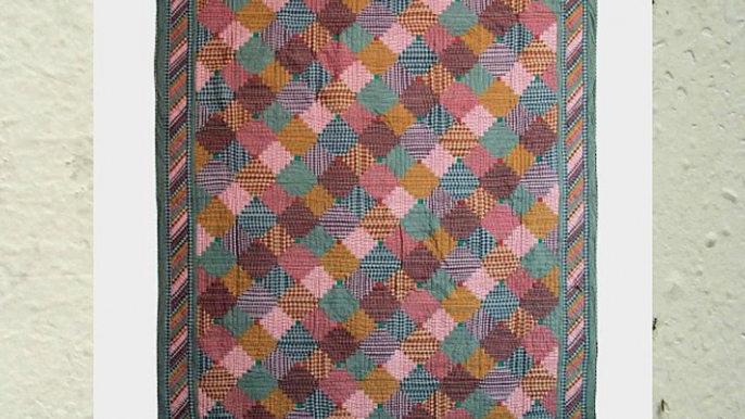 Patch Magic King Harvest Log Cabin Quilt 105-Inch by 95-Inch