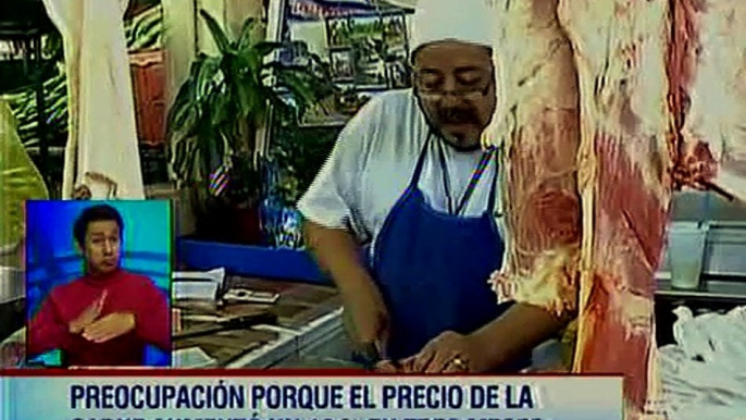 Comerciantes y consumidores preocupados por precio de la carne