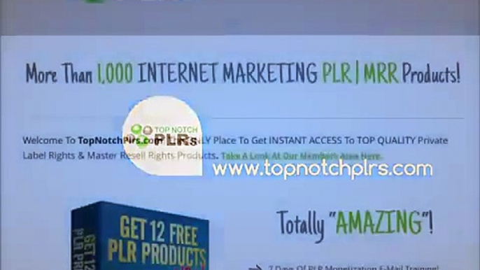 TOP QUALITY Private Label Rights & Master Resell Rights Products - Top Notch PLRs