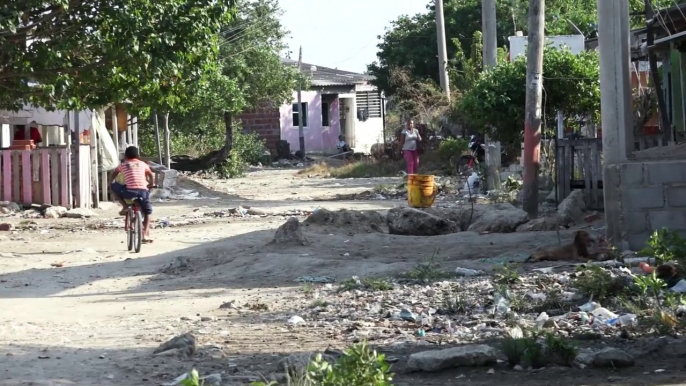 Slums of Cartagena, Colombia.