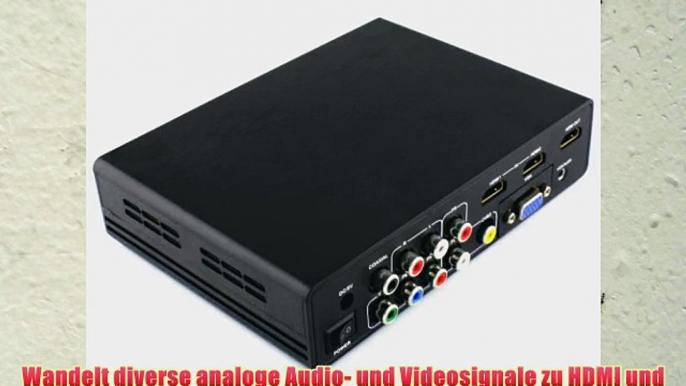 Ligawo ? 7in1 zu HDMI Konverter - Composite/ Component/ VGA/ 2x HDMI/ 2x USB zu HDMI   Scaler