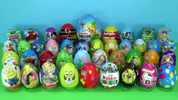 60 Surprise eggs Kinder Surprise Dora the Explorer Peppa Pig Mickey Mouse clubhouse