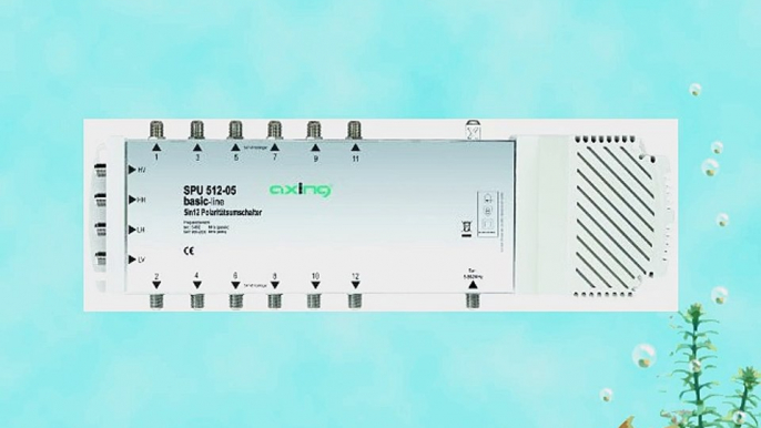 Axing SPU 512-05 Multischalter 5 in 12 SAT aktiv terrestrisch passiv (Schaltnetzteil)