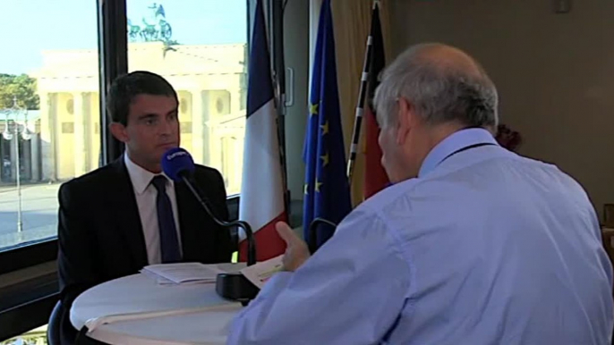 L'interview de Manuel Valls en direct de Berlin