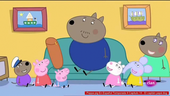 Peppa pig En Español Temporada 4 Capitulo 14 - El capitán papá dog