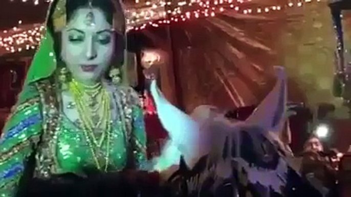 Sharmila Farooqi Riding on a Horse on her Rukhsti Function