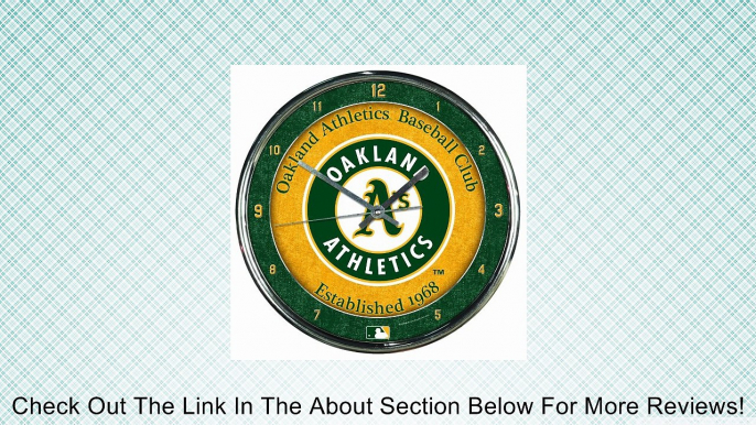 MLB Oakland Athletics Chrome Clock Review