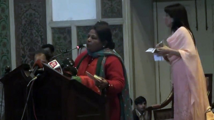 MPA Shunila Ruth Speech at PTI Womens Convention Awain-e-Iqbal for International Women's Day Lahore (March 9, 2015)