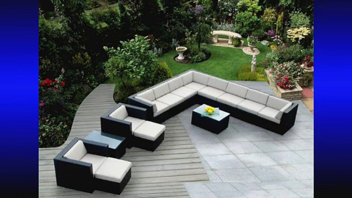 Ohana Collection PN1401 14-Piece Outdoor Patio Sofa Sectional Wicker Furniture Cushion Couch