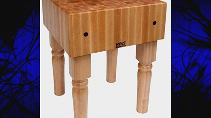 BoosBlock AB Prep Table with Butcher Block Top Size: 30 W x 30 D