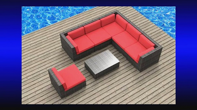 Urban Furnishing - Kauai 7pc Modern Outdoor Backyard Wicker Rattan Patio Furniture Sofa Chair