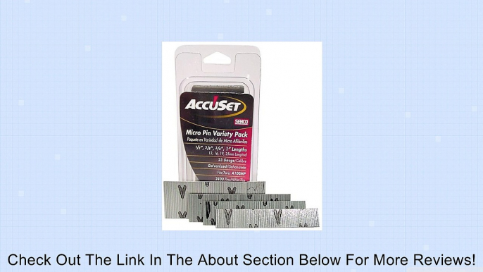 AccuSet A109809 Variety Pack 23-Gauge Galvanized Micro Pin (2,500 per Box) Review