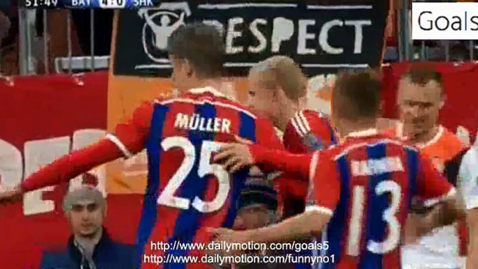 Thomas Müller 2 nd Goal Bayern Munich 4 - 0 Shakhtar Champions League 11-3-2015