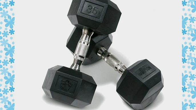 Hampton 12.5 lb Dura-Bell Urethane Coated Pro-Hex Dumbbell Pair