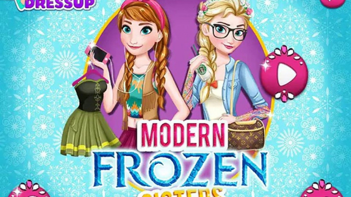 ▐ ╠╣Đ▐►Modern Frozen Sisters Princess Elsa And Anna Makeover and Dress Up Game