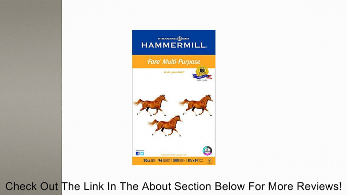 Hammermill Fore MP, 20lb, Legal Size (8.5 x 14), 96 Bright, 500 Sheet/1 Ream (103291) Review