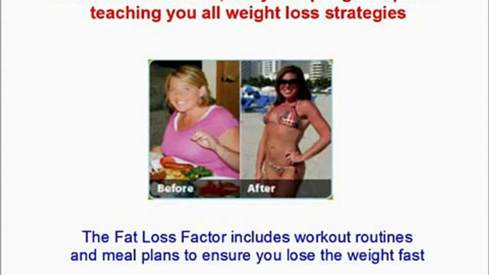 The Fat Loss Factor Weight Loss Diet Plan