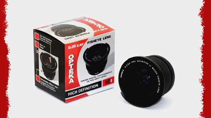 Opteka .35x HD2 Super Wide Angle Panoramic Macro Fisheye Lens for Canon Powershot A540 A520