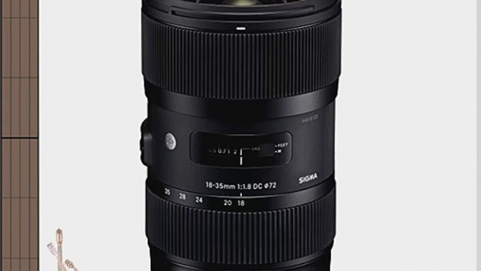 Sigma 210205 18-35mm F1.8 DC HSM Lens for Sony APS-C DSLRs (Black)