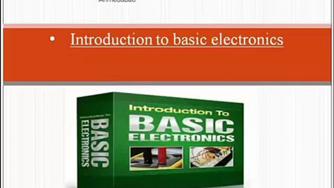 Introduction to basic electronics