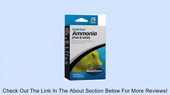 Seachem MultiTest Ammonia Test Kit Review