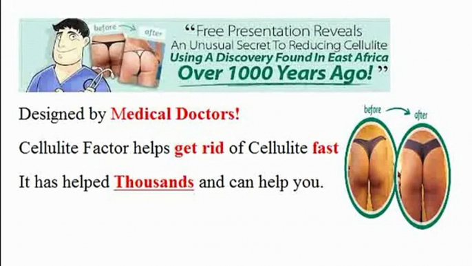 Cellulite Factor- Get a Special Discount on Cellulite Factor