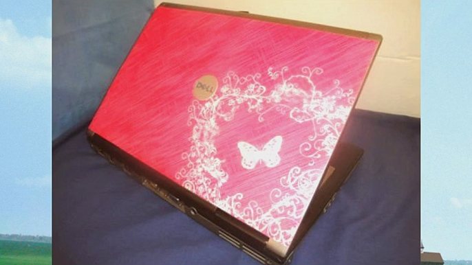 Cheap Dell Latitude D620 Laptop with Pink Butterfly Vinyl Cover 2Gb - Intel Processor - Windows