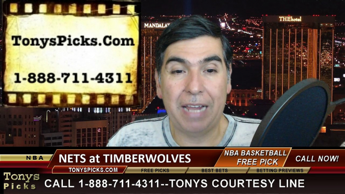 Minnesota Timberwolves vs. Brooklyn Nets Free Pick Prediction NBA Pro Basketball Odds Preview 3-16-2015