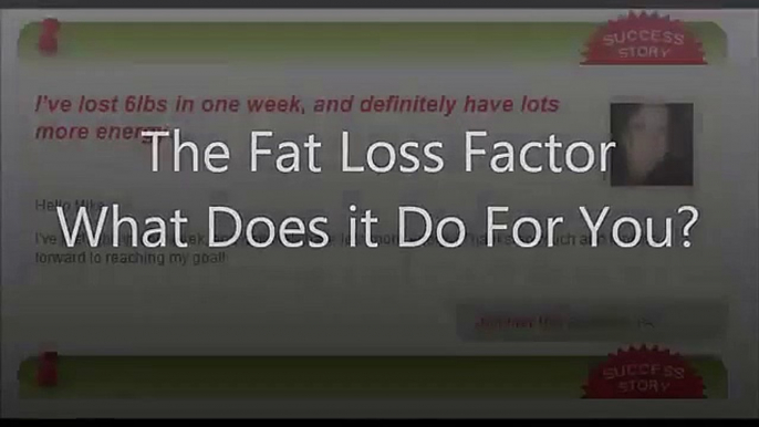 Fat Loss Factor Secret